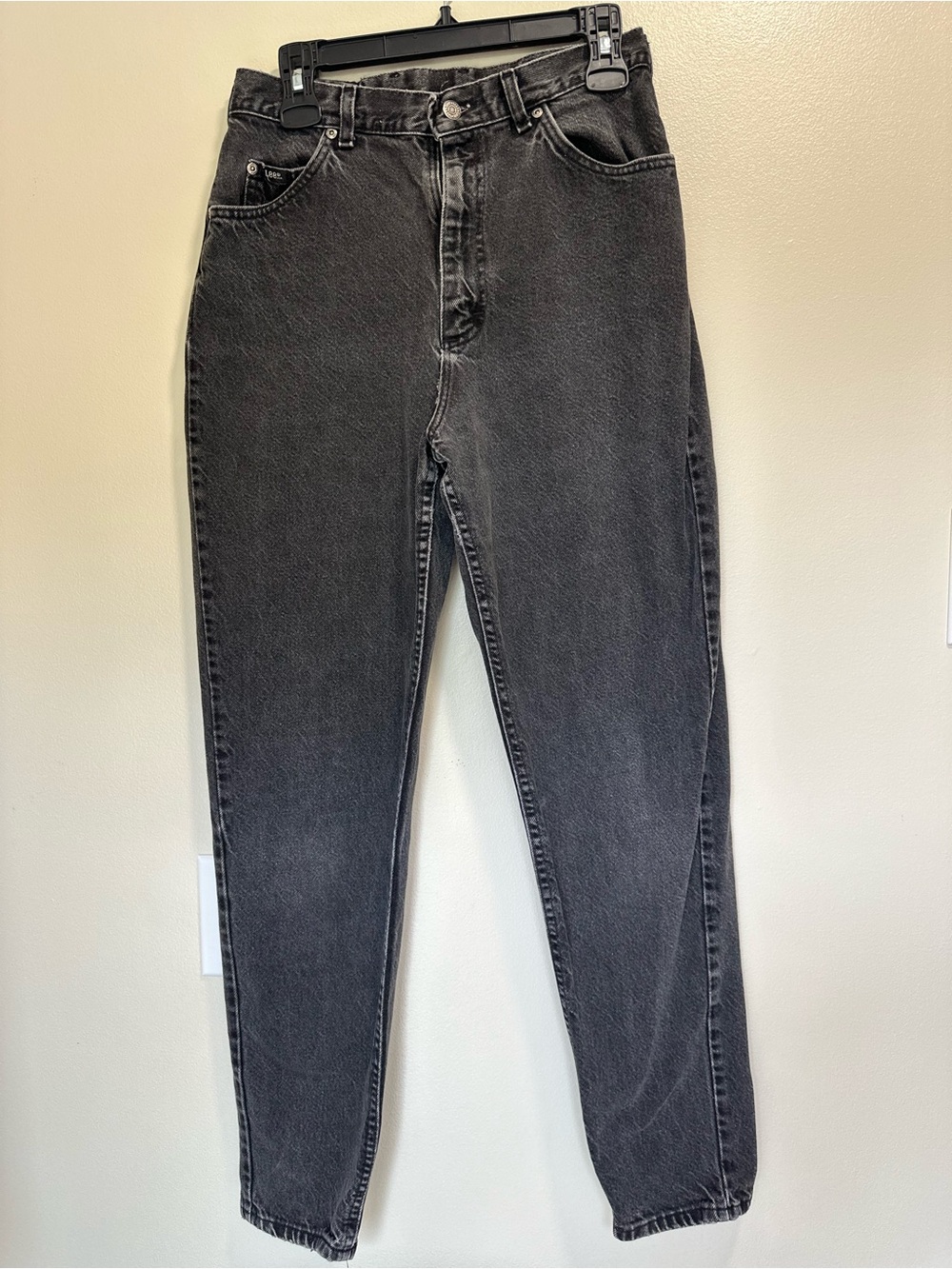 Vintage Lee Riders High Waisted Tapered Black Mom Jeans